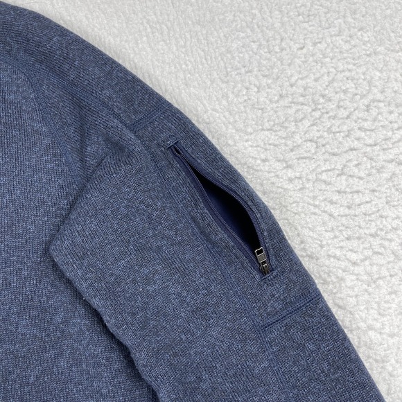 Patagonia Better Sweater Womens XL Blue Ladies 1/4 Zip‎ Fleece Pullover IBM Logo - Picture 6 of 16